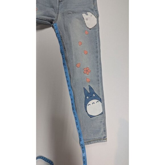 Studio Ghibli My Neighbor Totoro Sakura Mom Jeans Anime Manga Light Junior Sz 3 - Picture 13 of 14